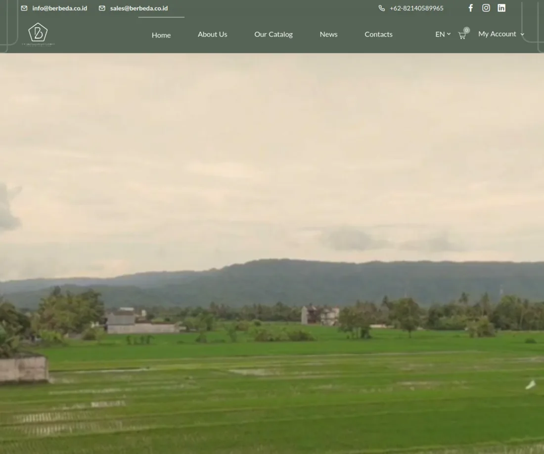 Pratinjau website Berbeda — berbeda.co.id